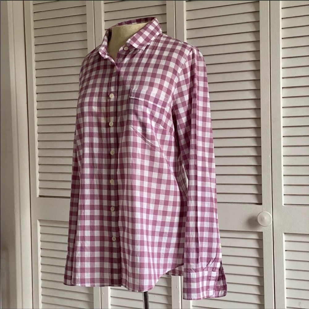 J Crew | The Perfect Shirt w/ Gingham Print